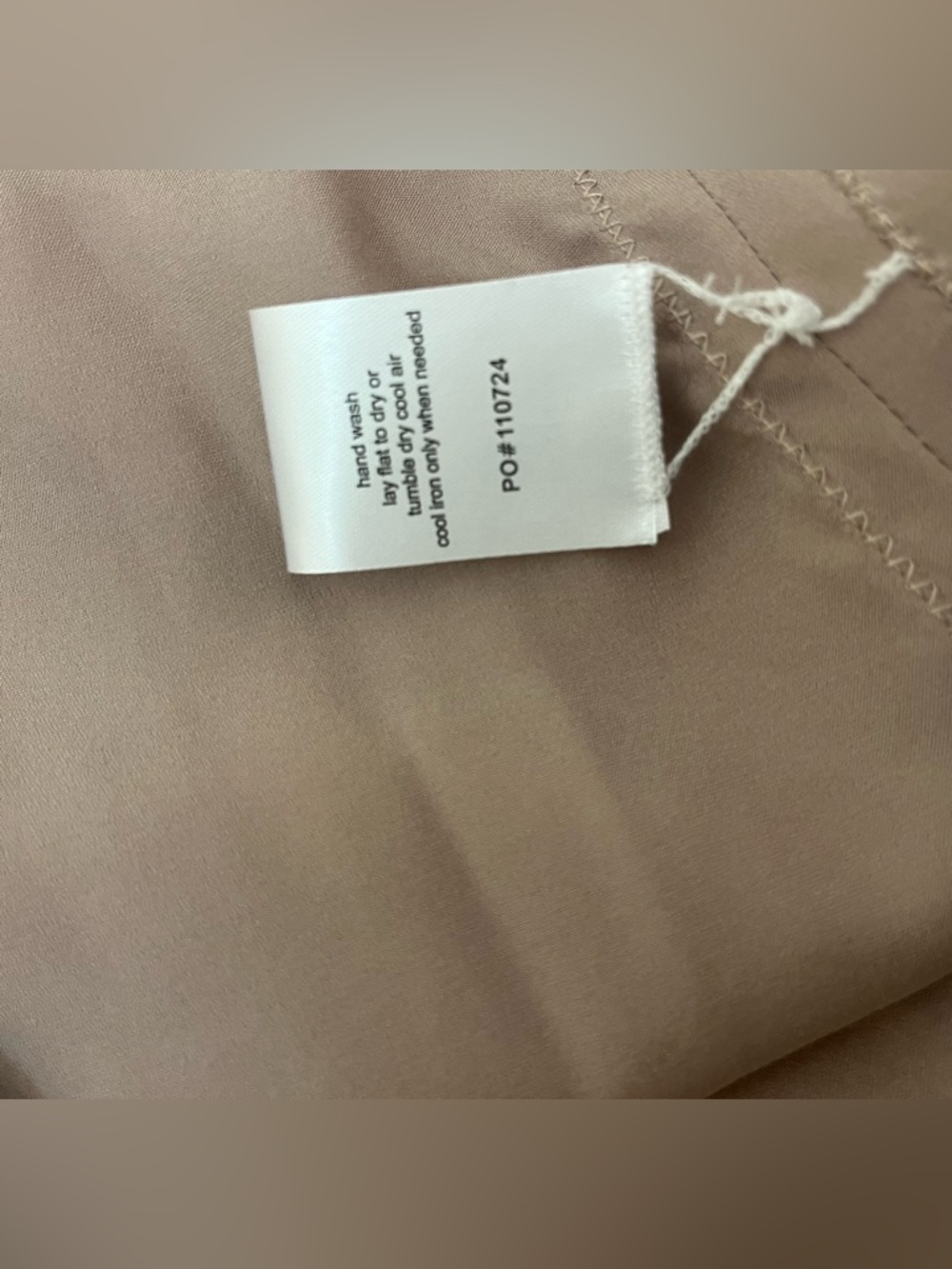Brazeau Tricot Champagne Taupe Silk Skirt Size 1 - Picture 11 of 11